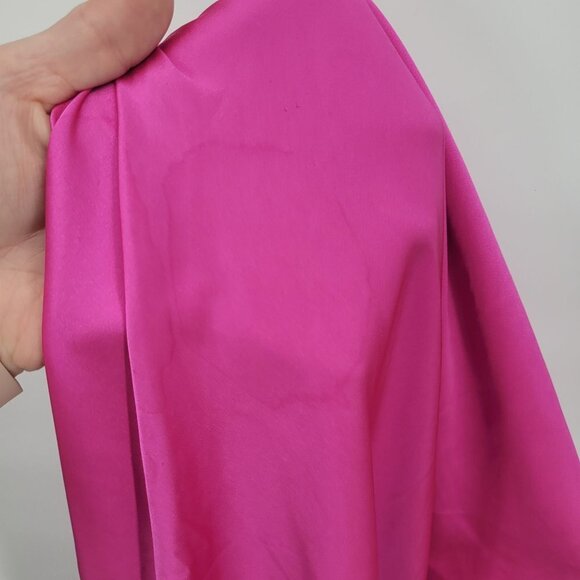 O.p.t. womens small pink Dona satin slip maxi dress polyester blend barbie - Picture 9 of 14